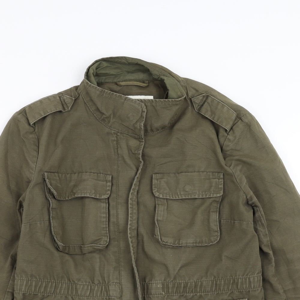 H&M Womens Green  Denim Jacket  Size 12