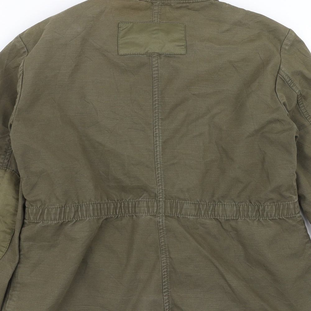 H&M Womens Green  Denim Jacket  Size 12