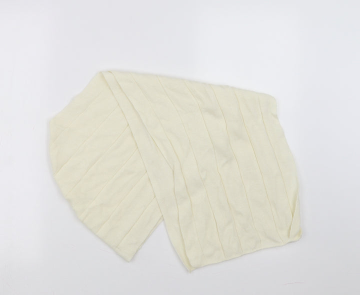 Preworn Womens Ivory Striped   Scarf