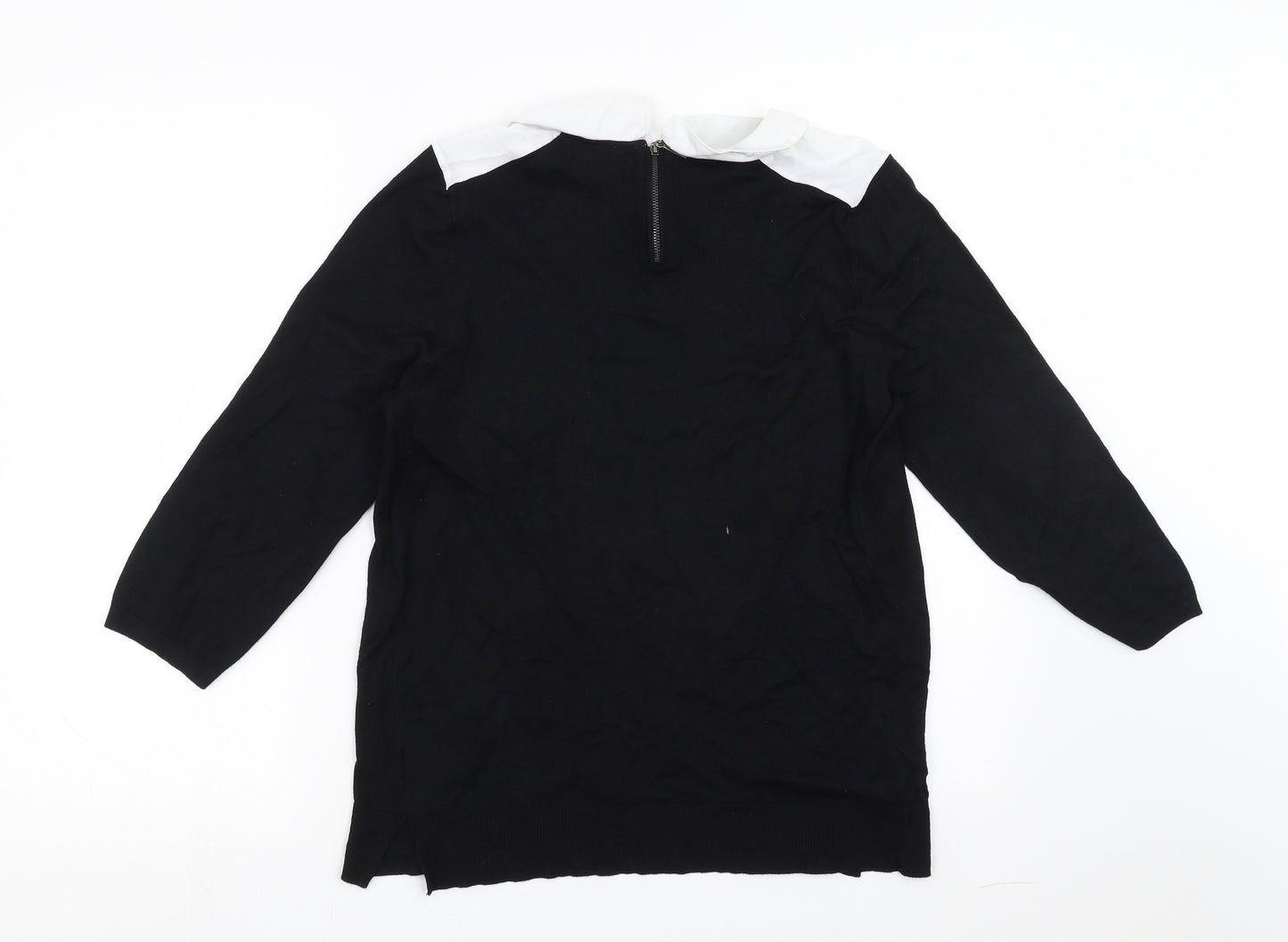 Papaya Womens Black   Pullover Jumper Size 14