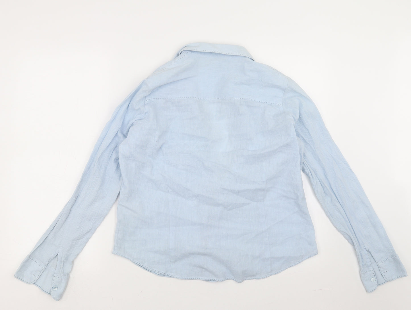 Marks and Spencer Womens Blue   Basic Button-Up Size 16
