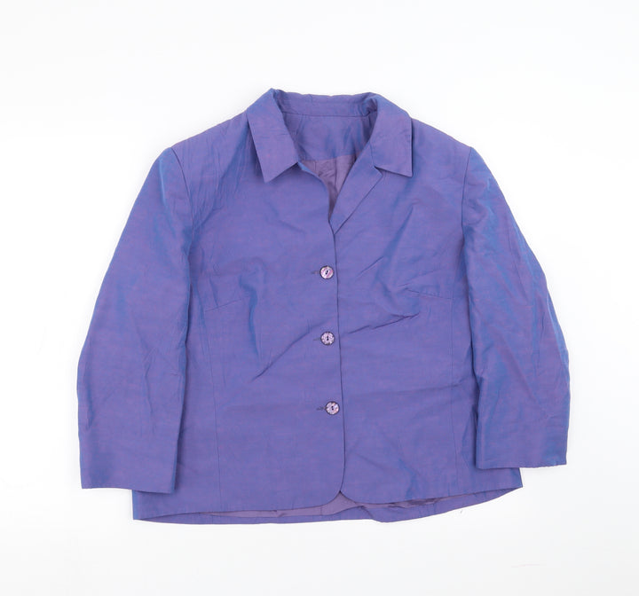 Debenhams Womens Purple Jacket Suit Jacket Size 16