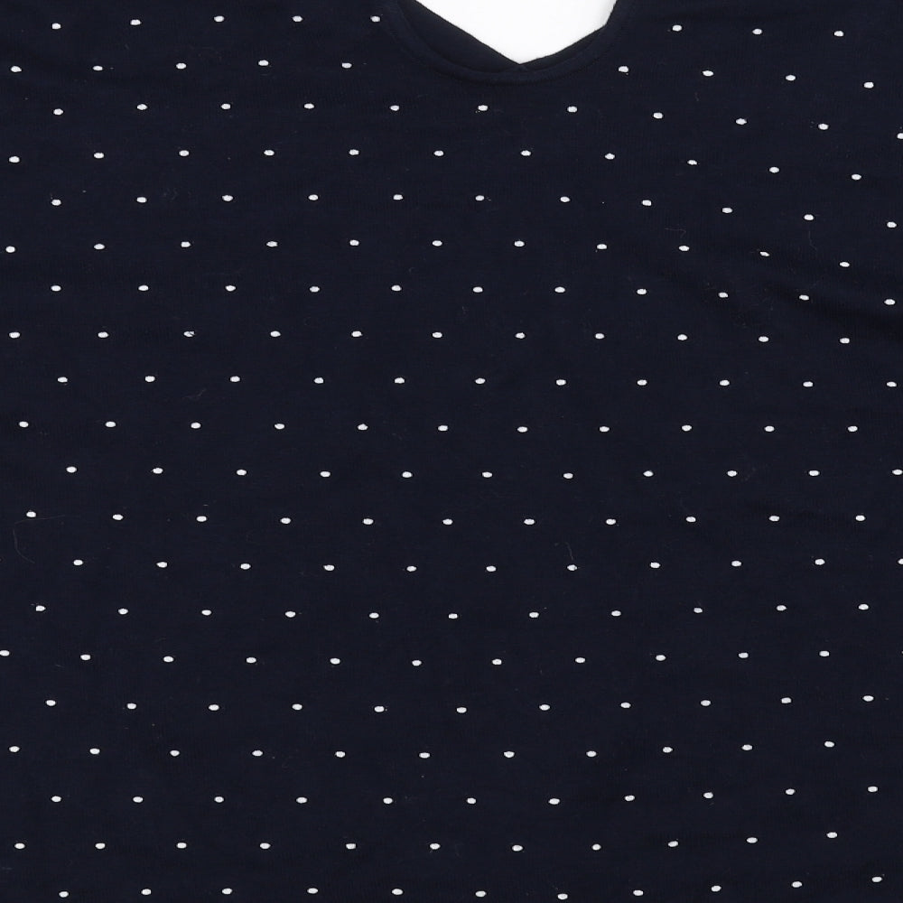Evans Womens Blue Polka Dot  Pullover Jumper Size 26