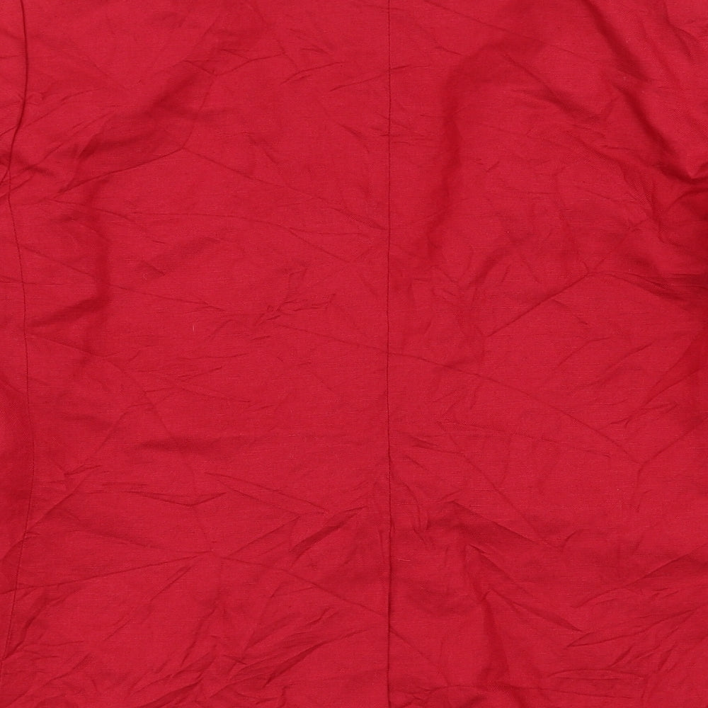 H&M Womens Red   Jacket Suit Jacket Size 16