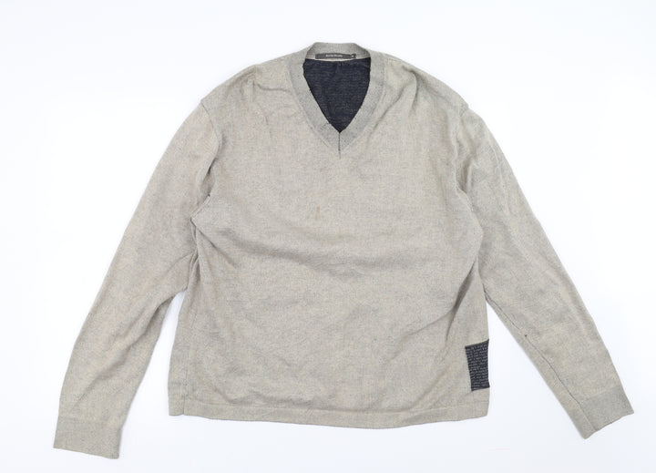 River Island Mens Beige Pullover Jumper Size XL