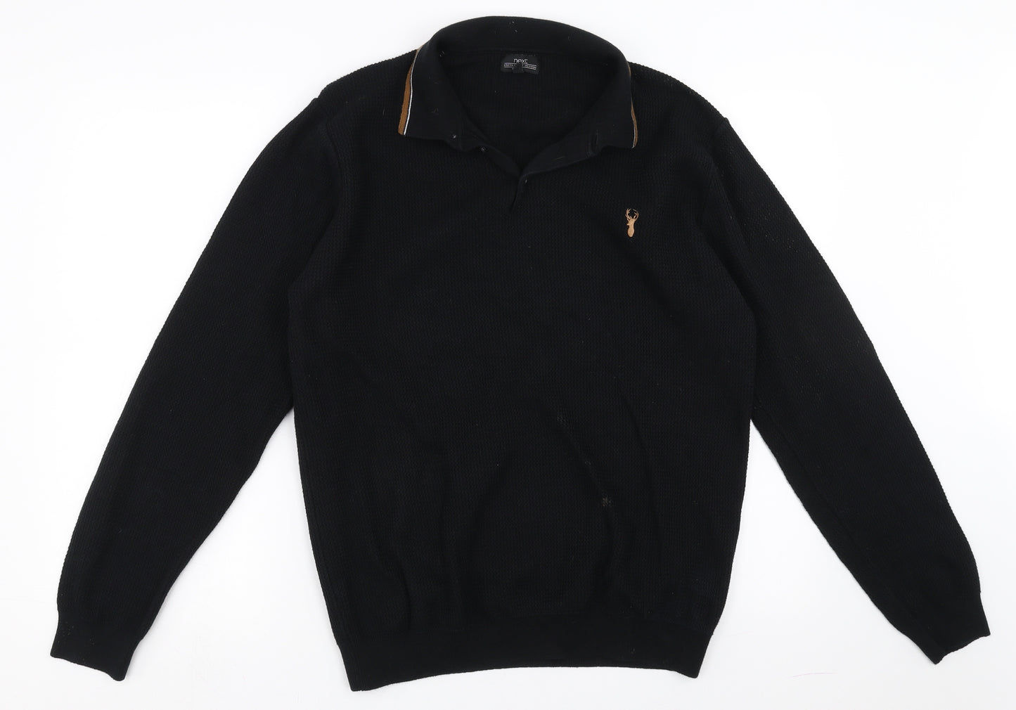 NEXT Mens Black   Pullover Jumper Size L