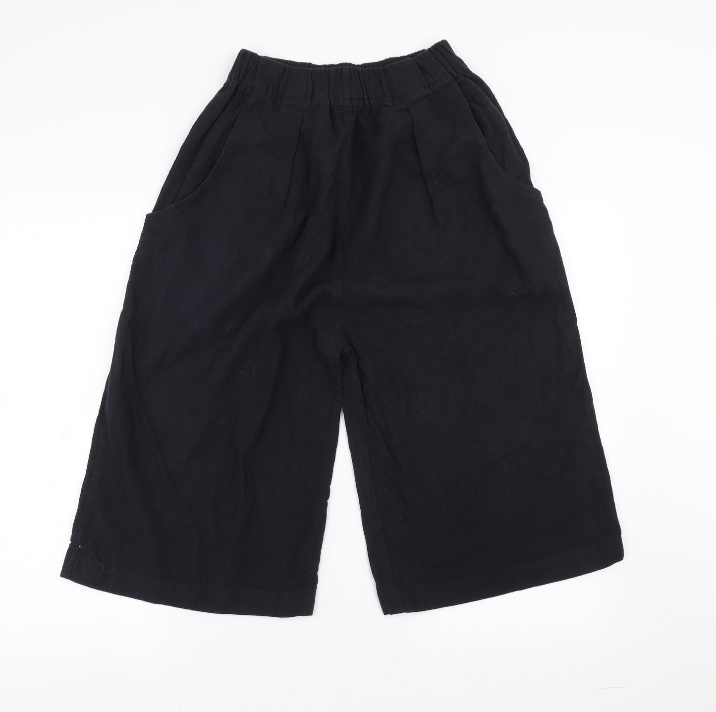 one eighty Womens Black   Cropped Trousers Size 24 in  - 15in inside leg