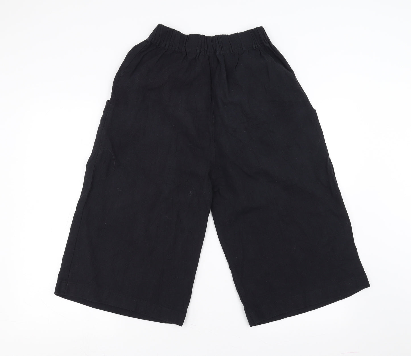 one eighty Womens Black   Cropped Trousers Size 24 in  - 15in inside leg
