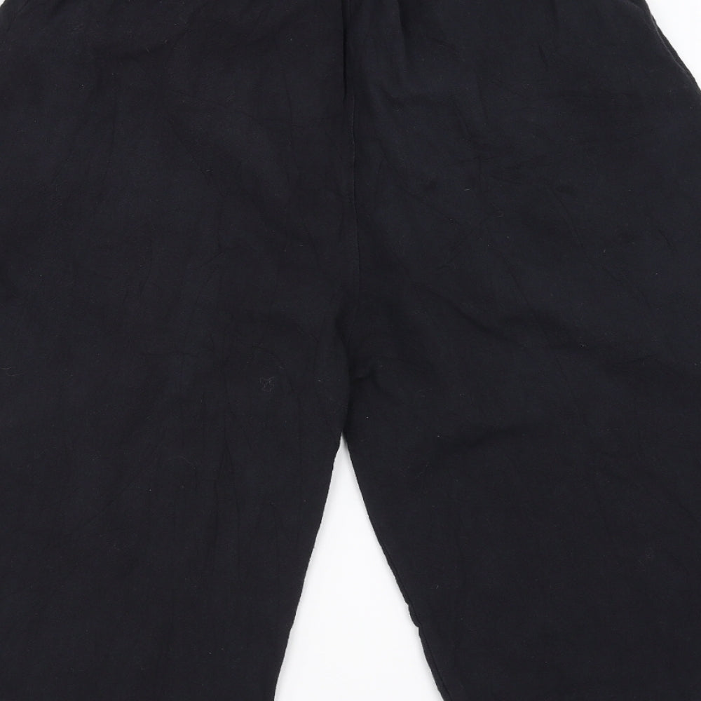 one eighty Womens Black   Cropped Trousers Size 24 in  - 15in inside leg