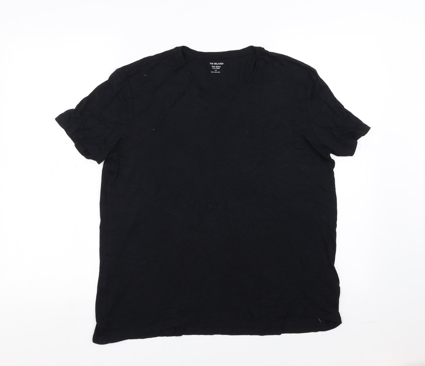 Marks and Spencer Womens Black   Basic T-Shirt Size 14