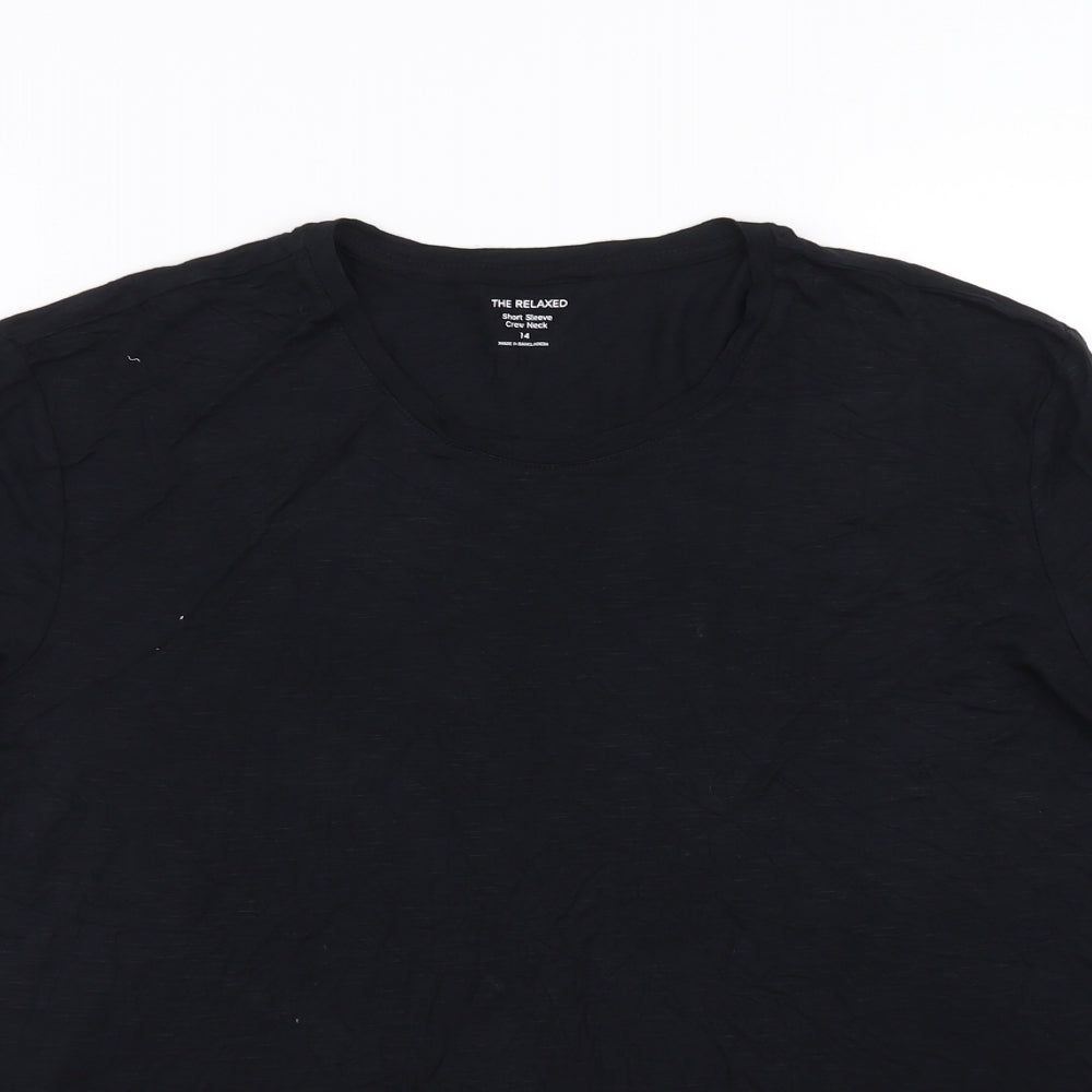 Marks and Spencer Womens Black   Basic T-Shirt Size 14
