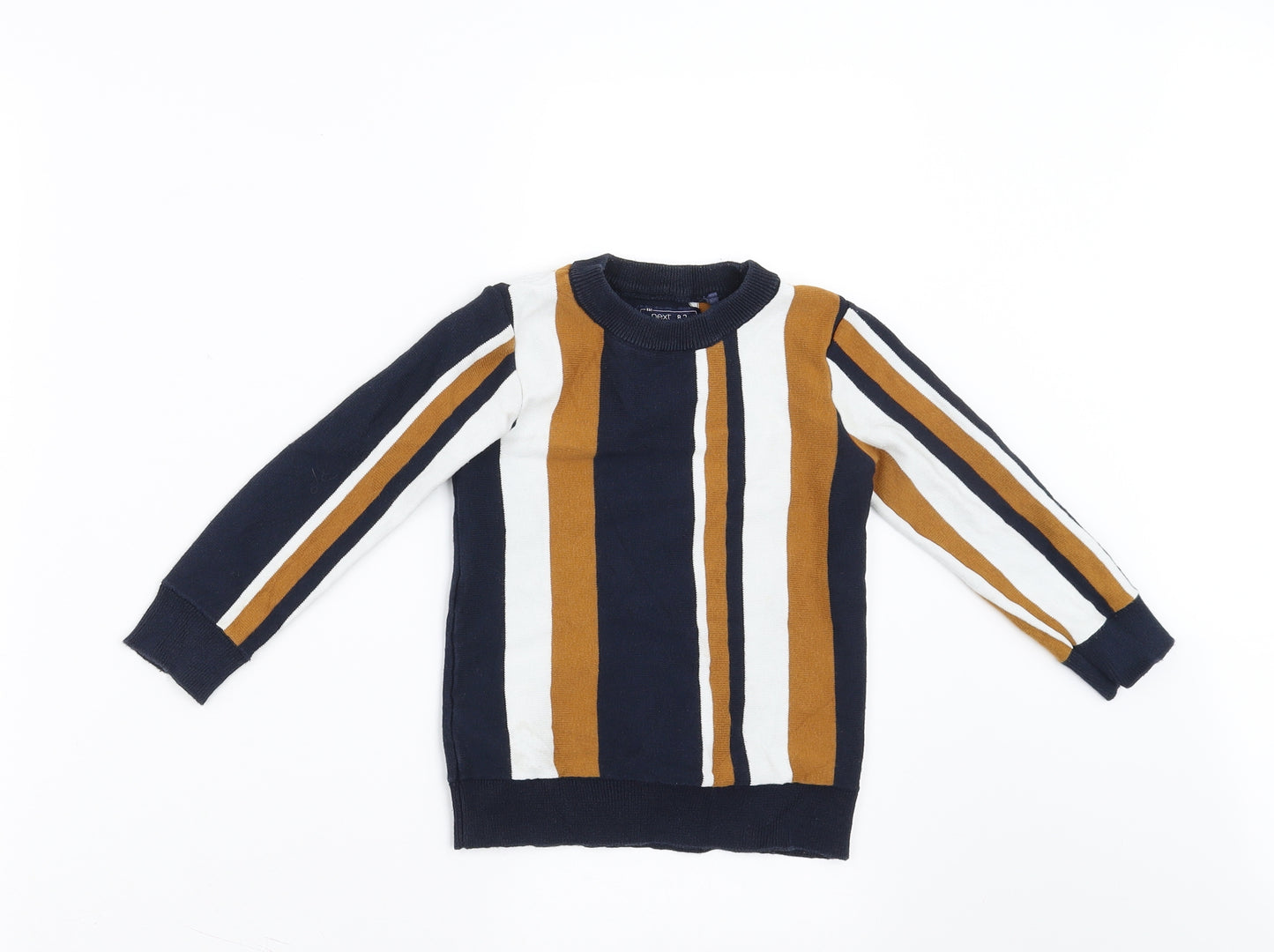 NEXT Boys Blue Striped  Pullover Jumper Size 3 Years