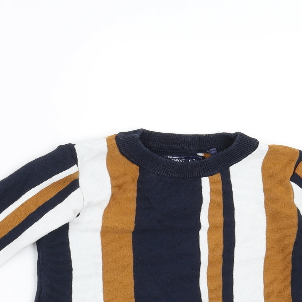 NEXT Boys Blue Striped  Pullover Jumper Size 3 Years