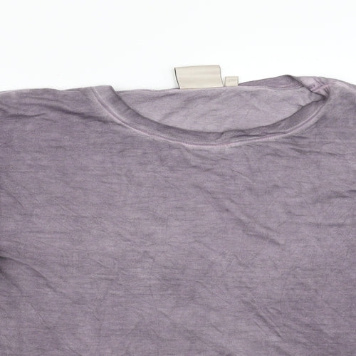 Dantelle Womens Purple   Pullover Sweatshirt Size L  - Sheer Sleeves