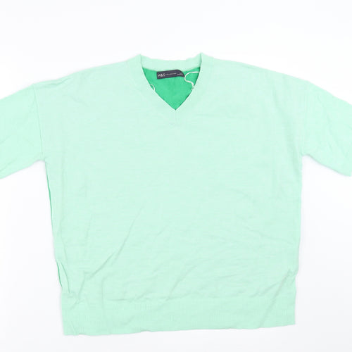 Marks and Spencer Womens Green   Pullover Jumper Size 12