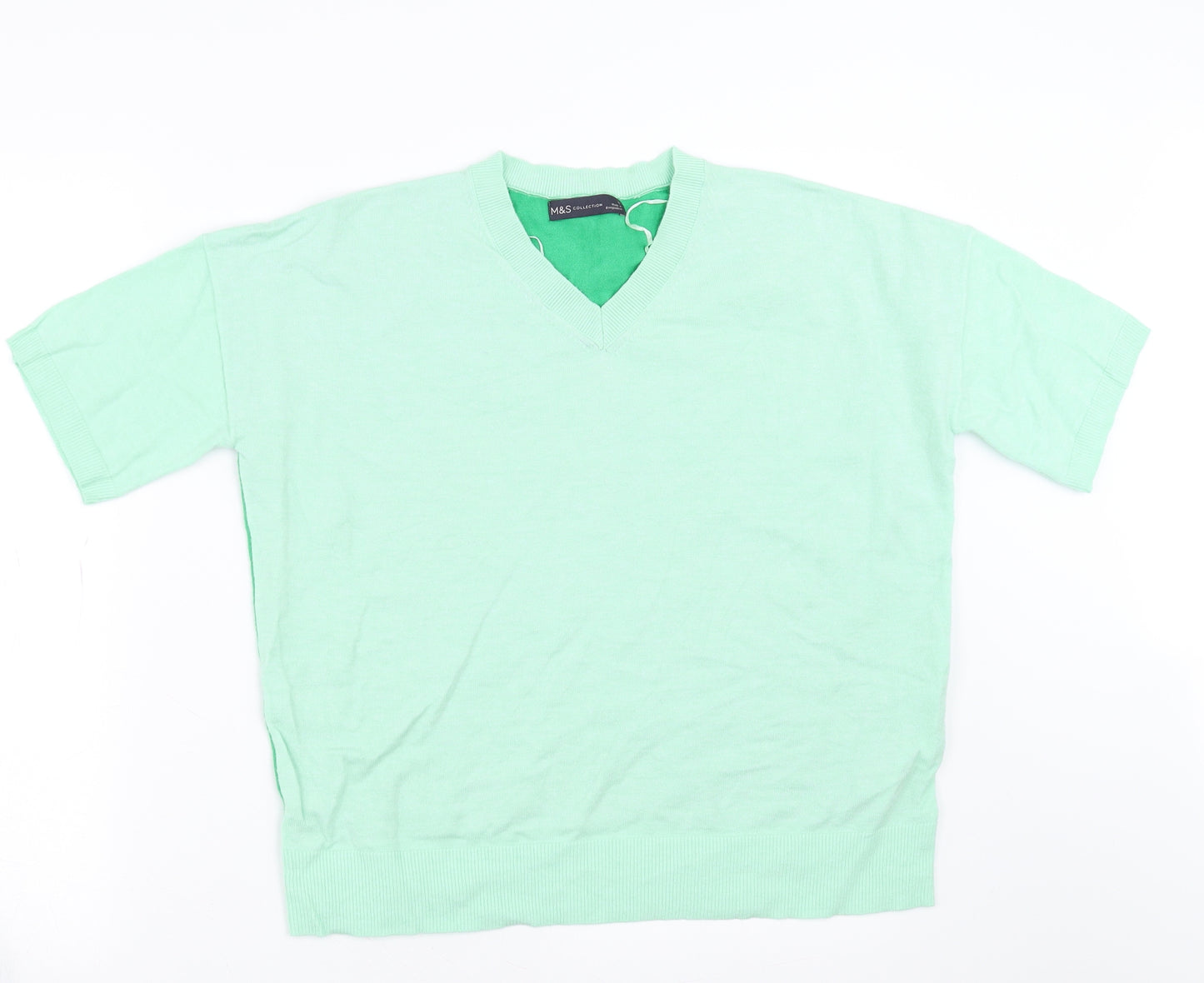 Marks and Spencer Womens Green   Pullover Jumper Size 12