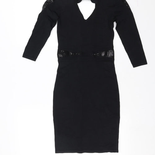 Amichi Womens Black   Bodycon  Size S