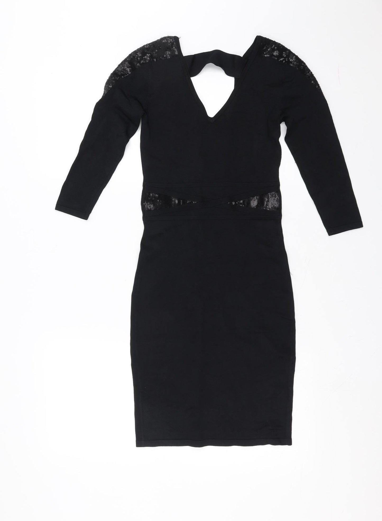 Amichi Womens Black   Bodycon  Size S