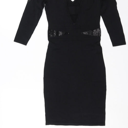 Amichi Womens Black   Bodycon  Size S