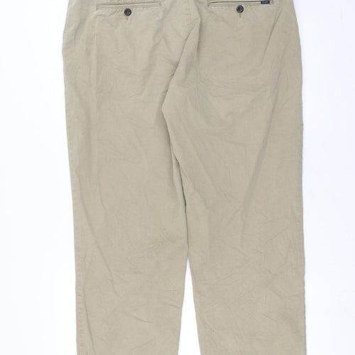 Marks and Spencer Mens Beige   Chino Trousers Size 40 in L27 in