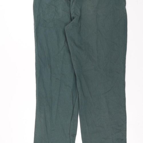 BHS Mens Green   Chino Trousers Size 36 in L31 in