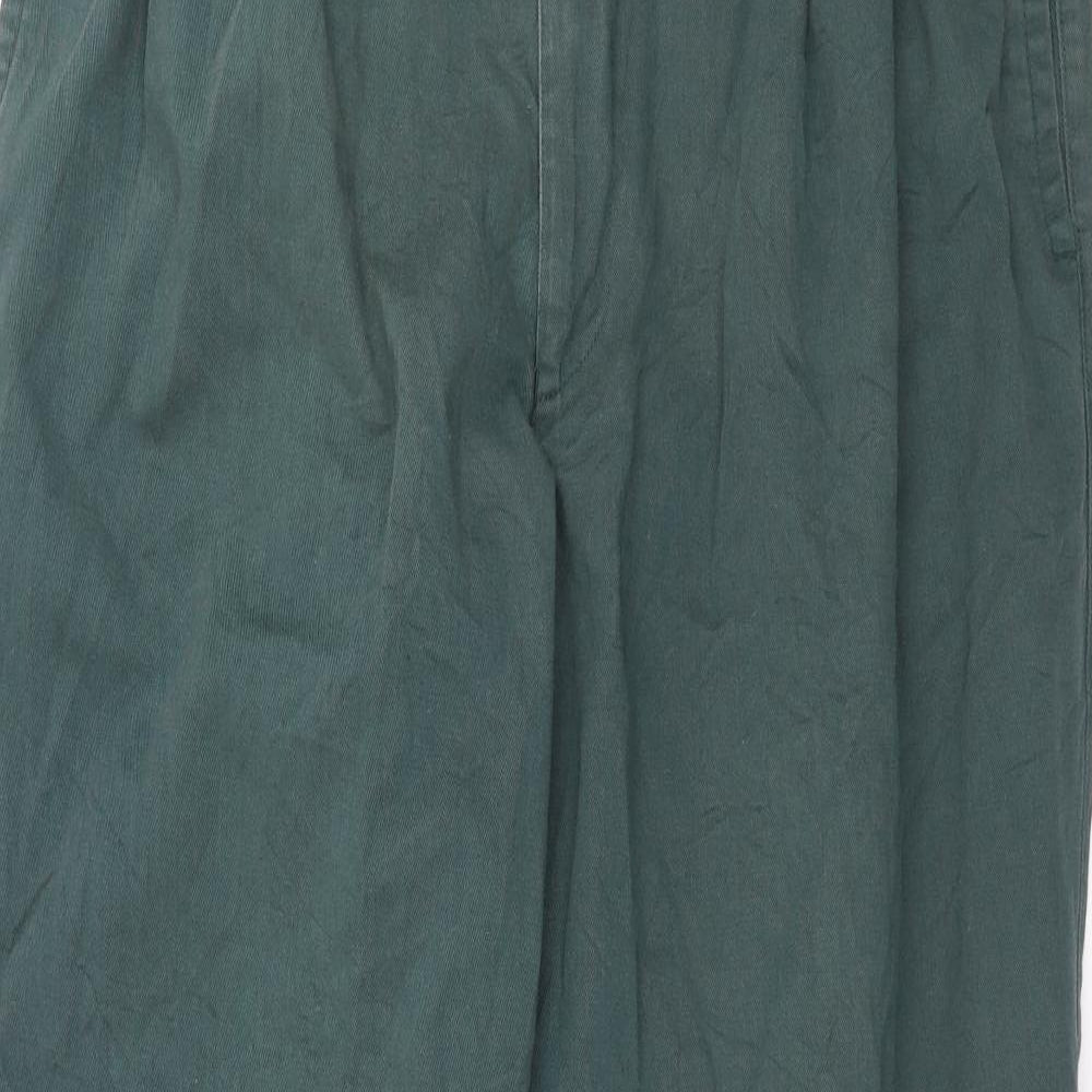 BHS Mens Green   Chino Trousers Size 36 in L31 in
