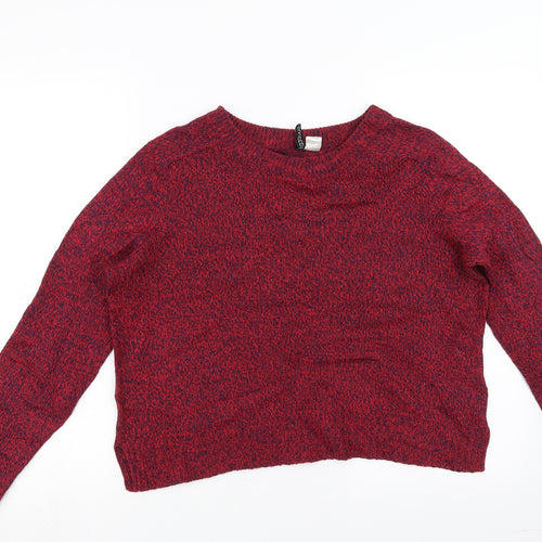 Divided by H&M Womens Red   Pullover Jumper Size M