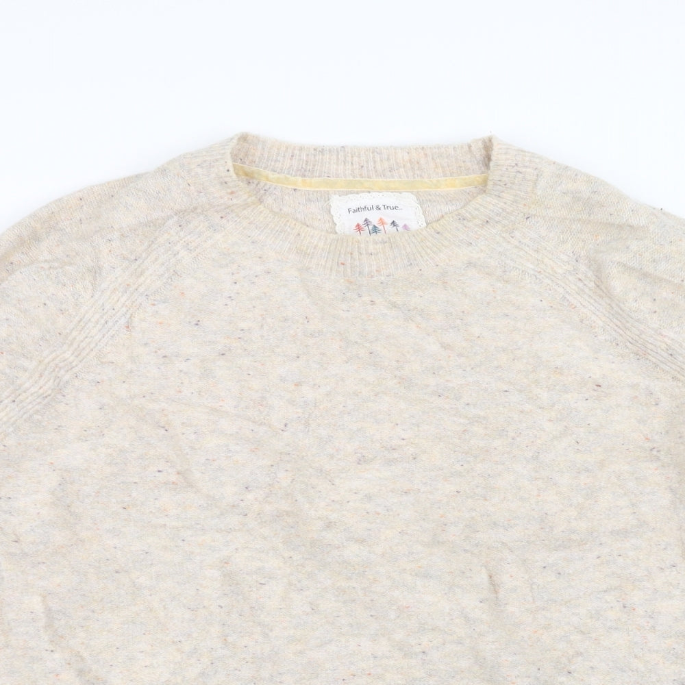 MANTARAY PRODUCTS Womens Beige   Pullover Jumper Size 16