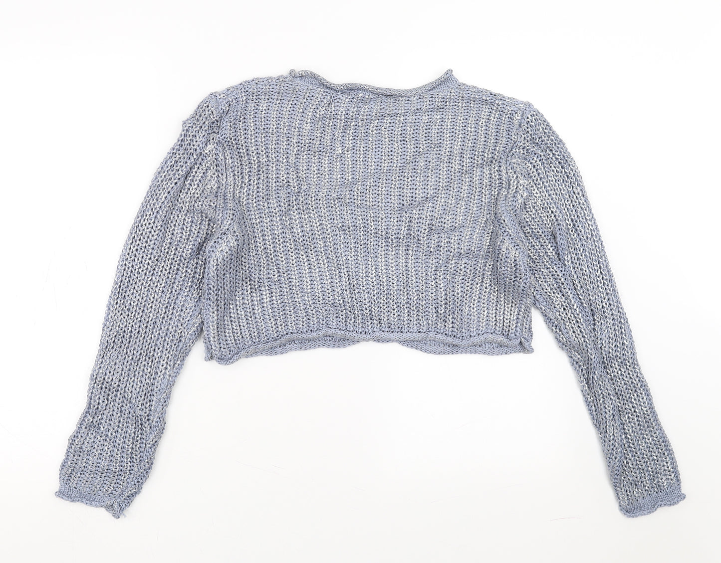 Zara Womens Blue   Pullover Jumper Size M  - cropped
