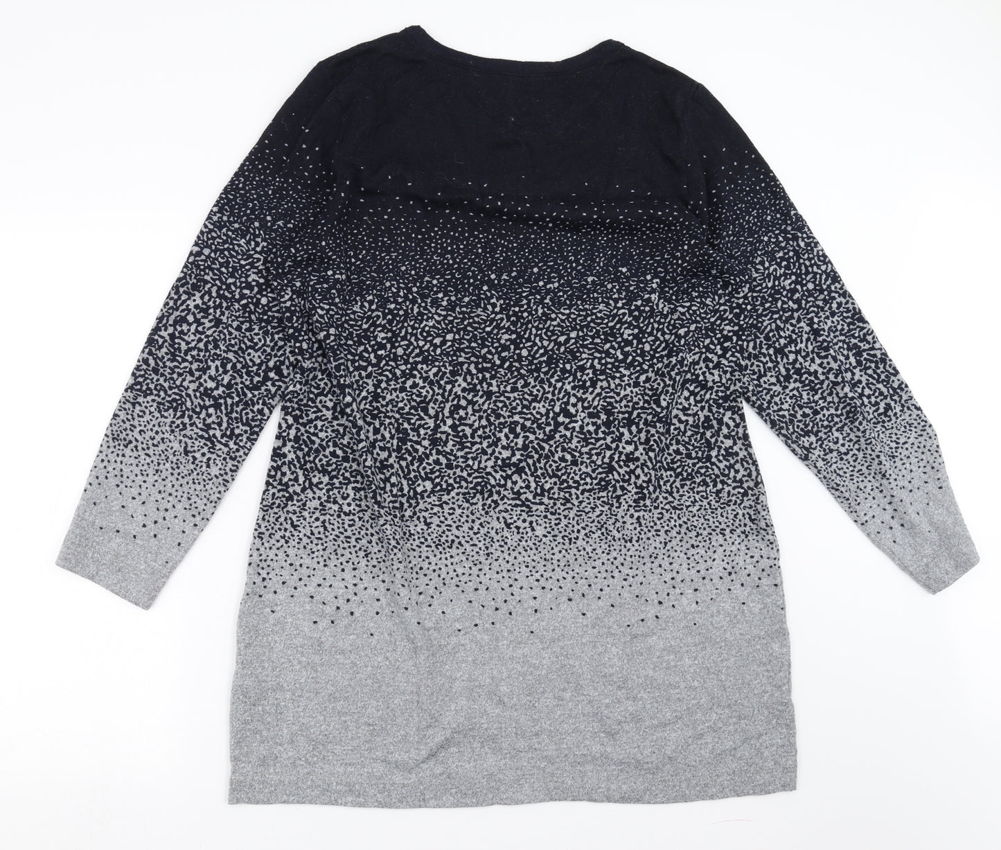 Marks and Spencer Womens Blue   Jumper Dress  Size 18  - abstract pattern