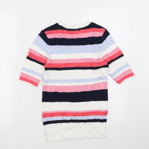 Marks and Spencer Womens Multicoloured Striped  Pullover Jumper Size 10