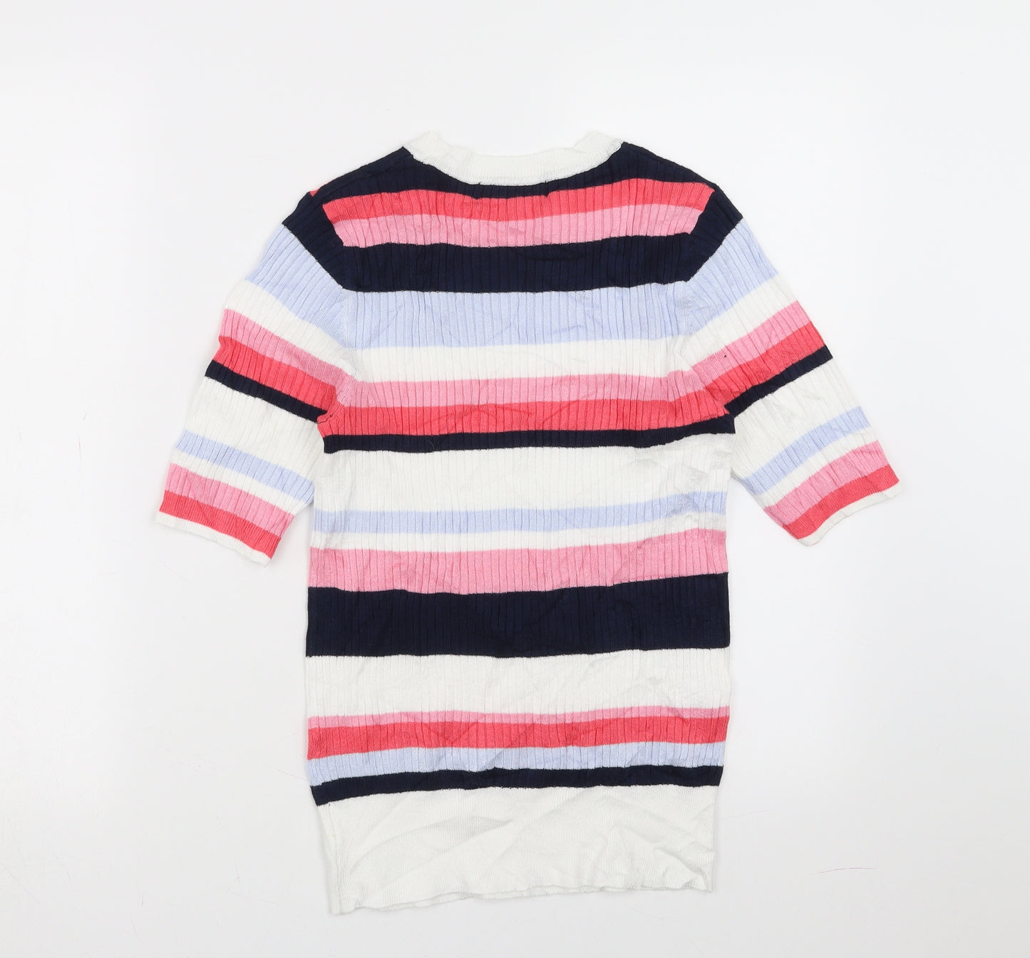 Marks and Spencer Womens Multicoloured Striped  Pullover Jumper Size 10