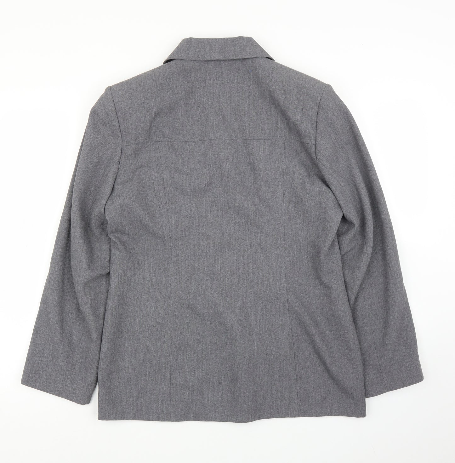 Gianfranco Corneli Womens Grey   Basic Blouse Size 14  - Jacket