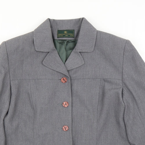 Gianfranco Corneli Womens Grey   Basic Blouse Size 14  - Jacket
