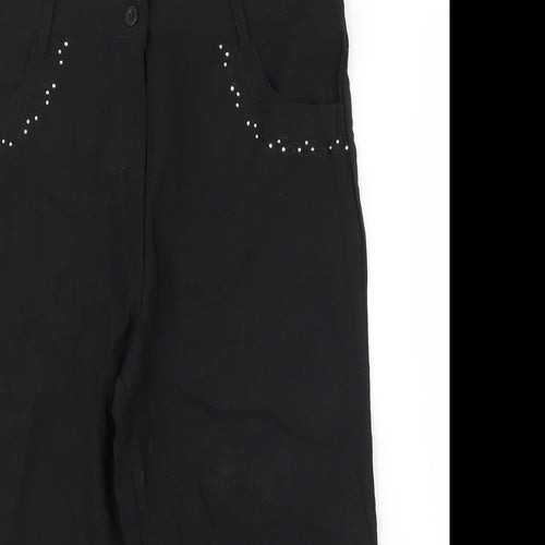 Hong Hong Womens Black   Capri Trousers Size L