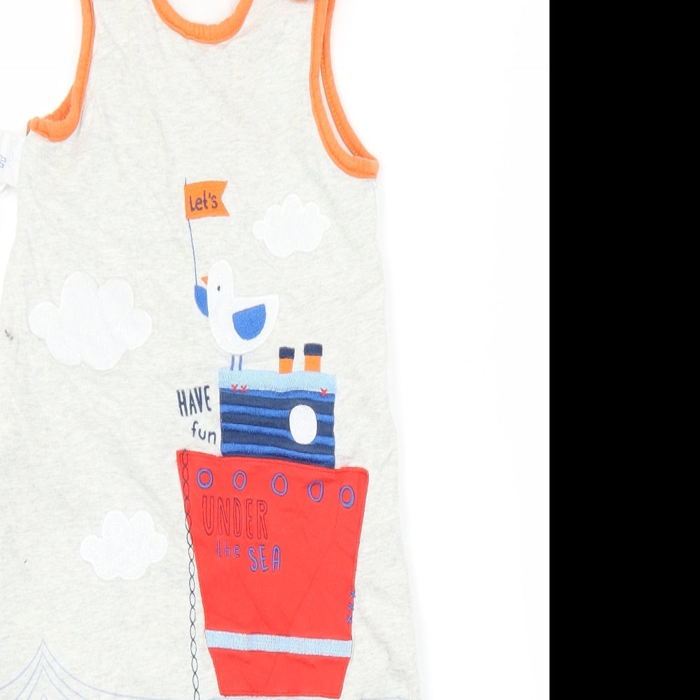 TU Baby Grey   Babygrow One-Piece Size 9-12 Months