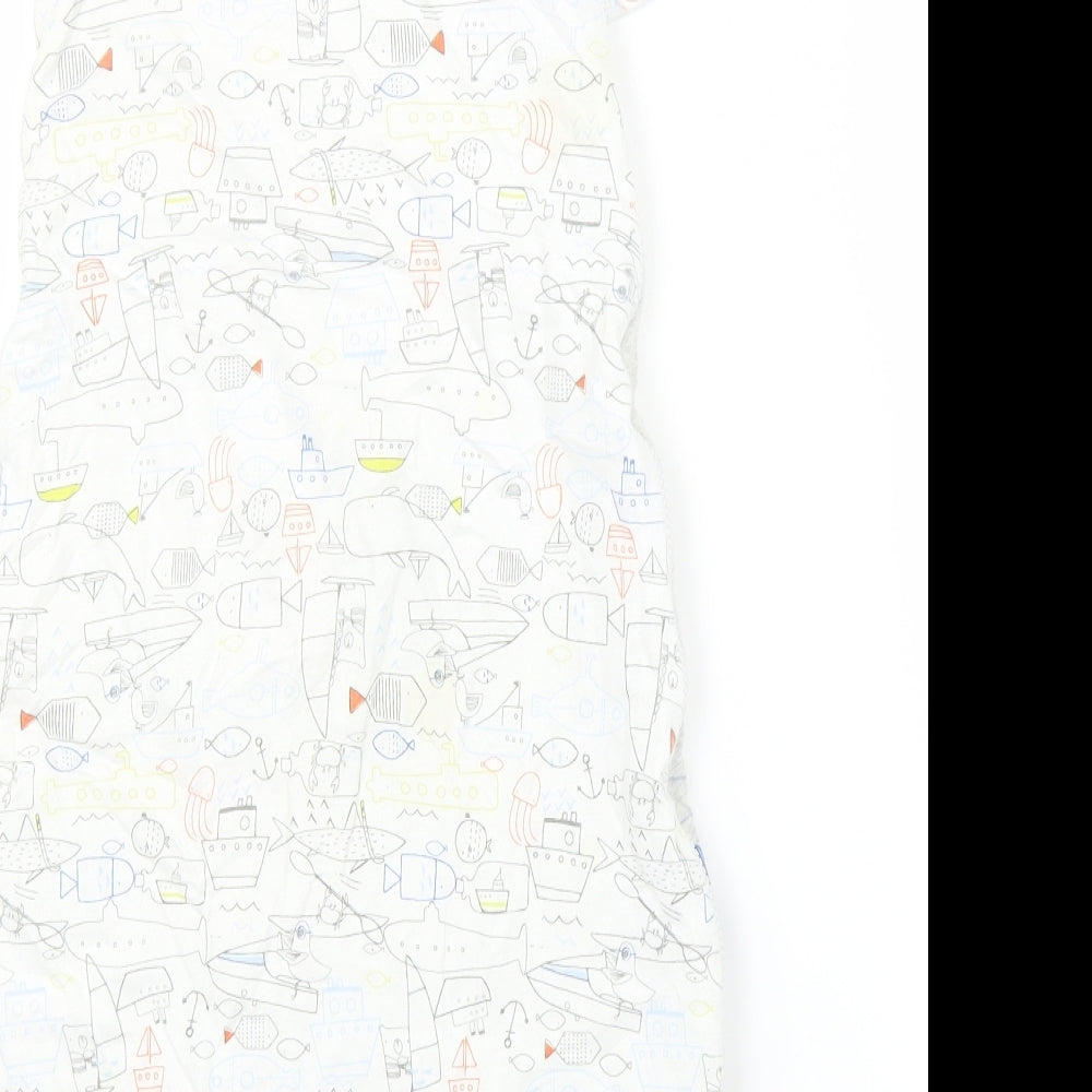 TU Baby Grey   Babygrow One-Piece Size 9-12 Months