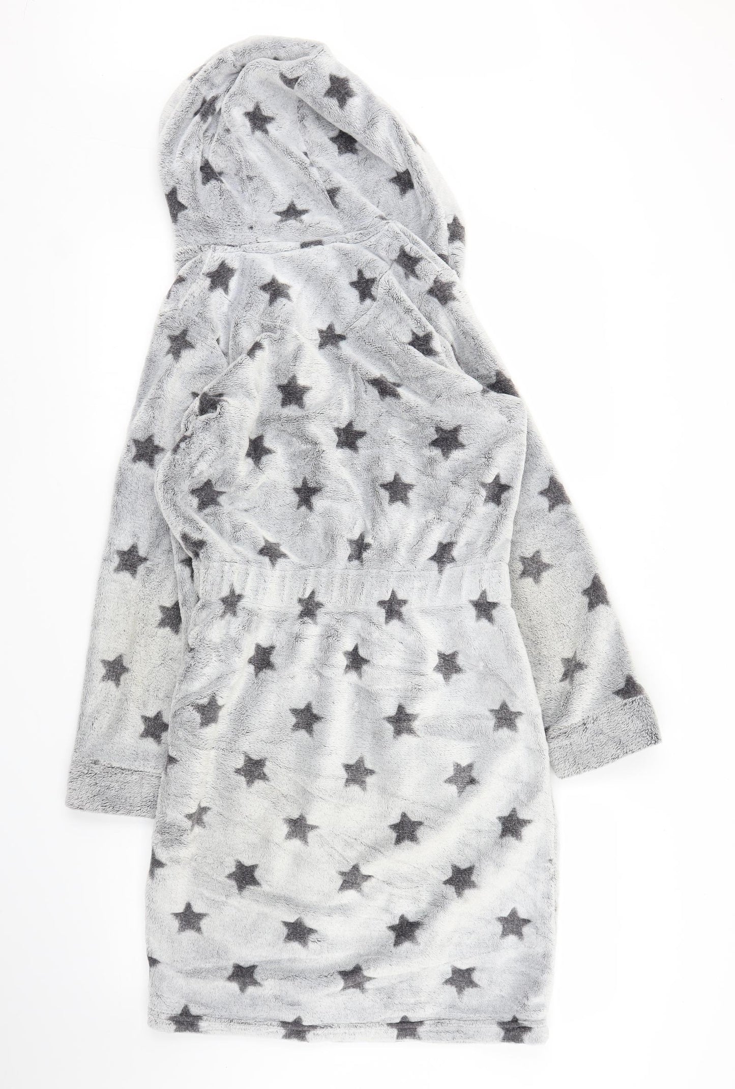 TU Girls Grey Solid  Capri Robe Size 11-12 Years  - Stars