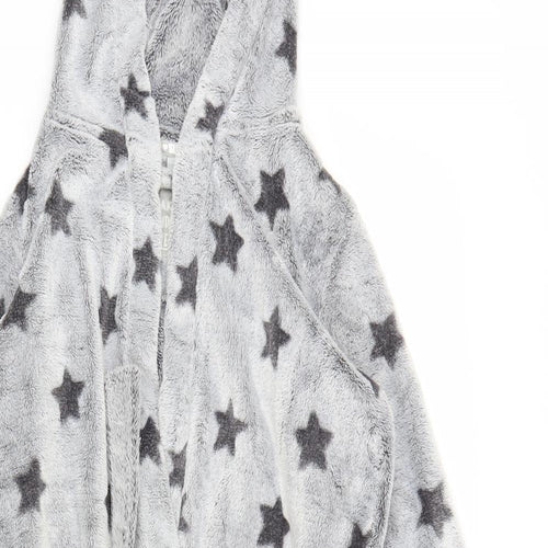 TU Girls Grey Solid  Capri Robe Size 11-12 Years  - Stars