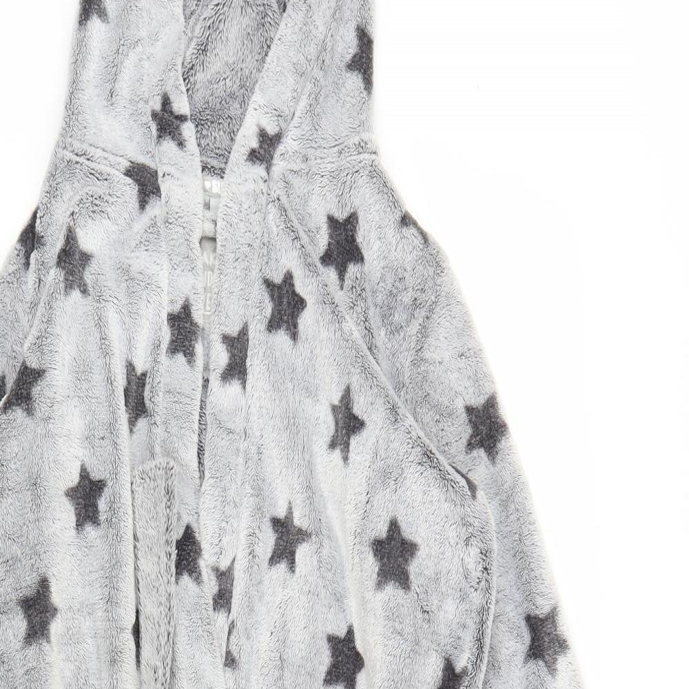 TU Girls Grey Solid  Capri Robe Size 11-12 Years  - Stars