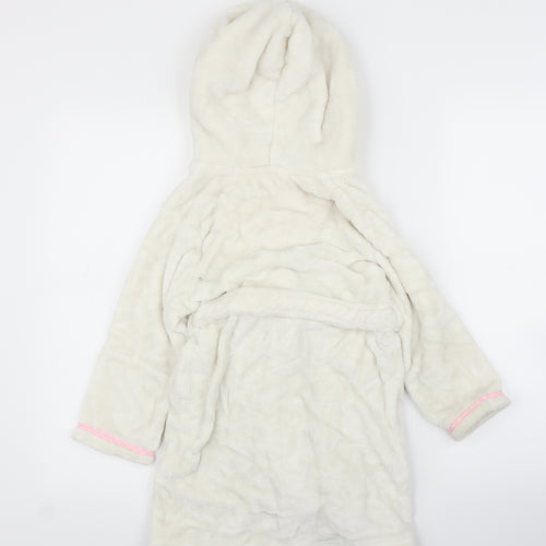 Debenhams Girls White Solid  Capri Robe Size 5 Years