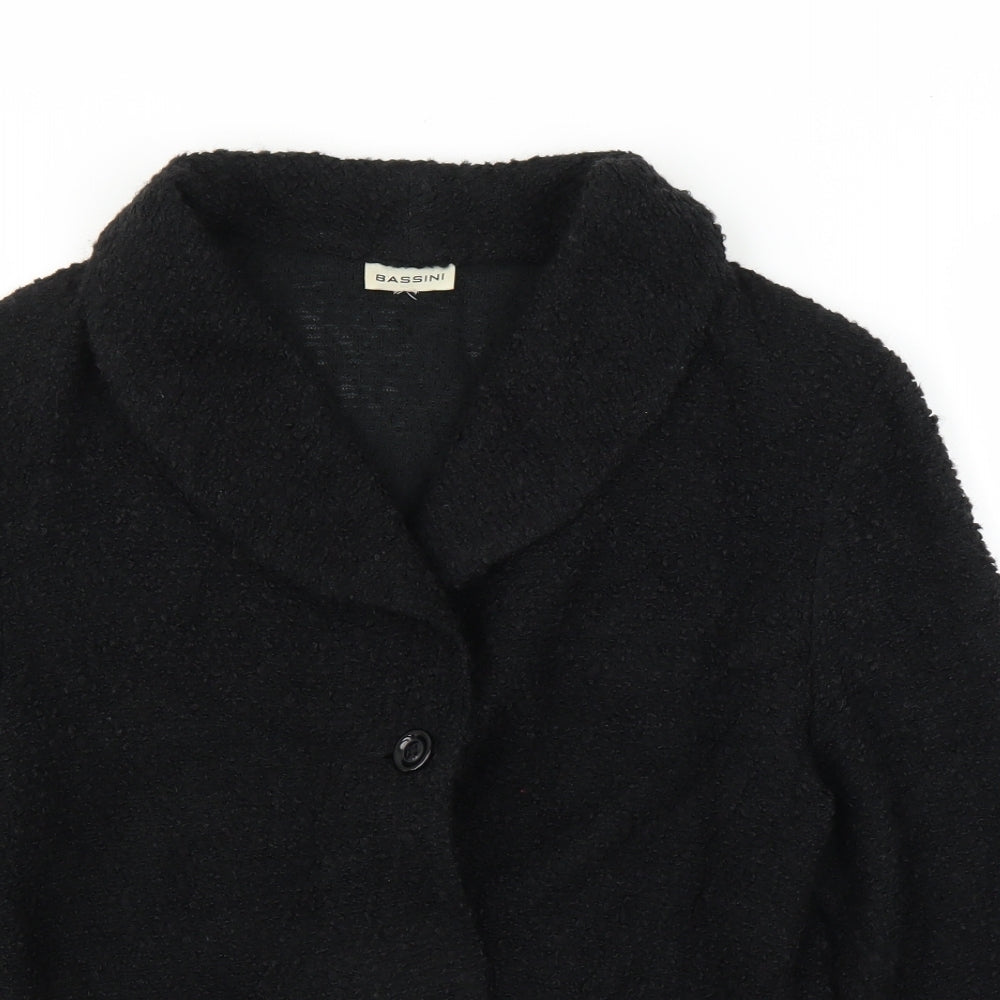 BASSINI Womens Black   Cardigan Jumper Size L  - Jacket