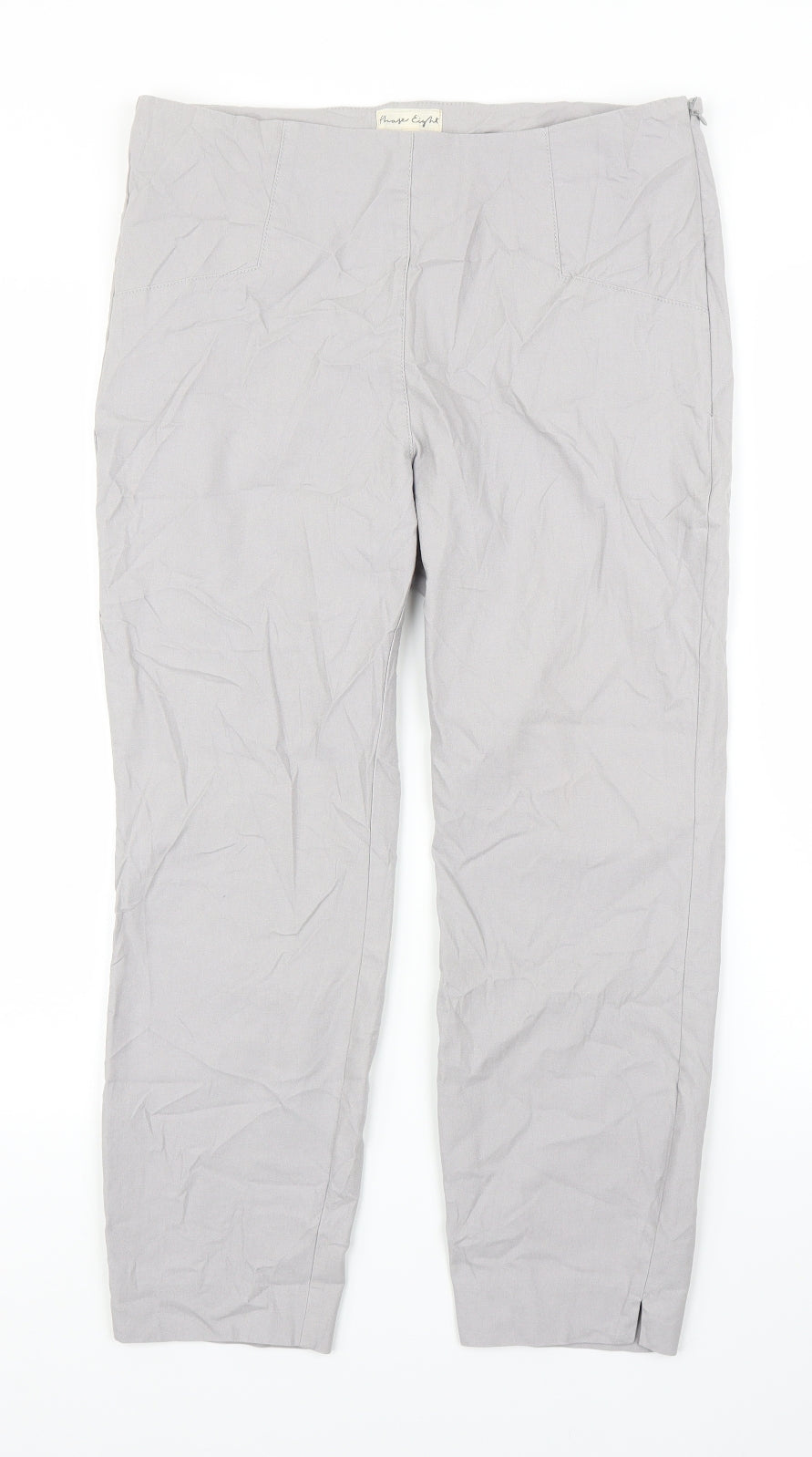Phase Eight Womens Grey   Pedal Pusher Trousers Size 14 L24 in