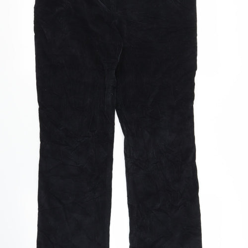 You Young Womens Blue  Corduroy Straight Jeans Size 10 L30 in