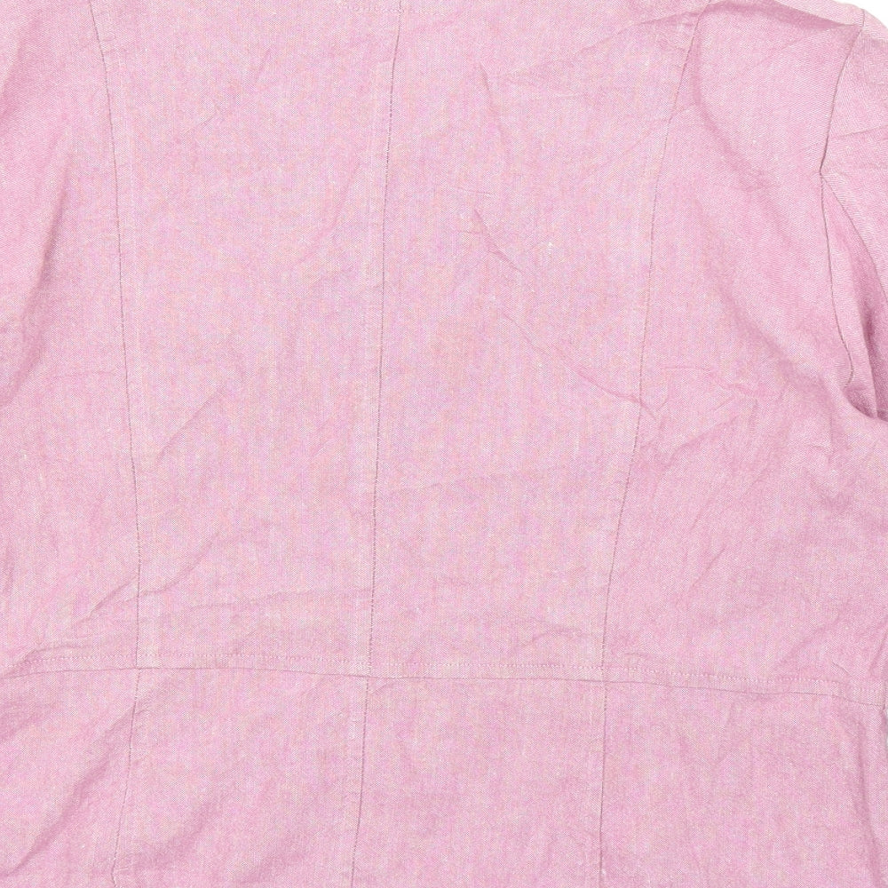 M&S Womens Pink   Basic Blouse Size 16  - Jacket