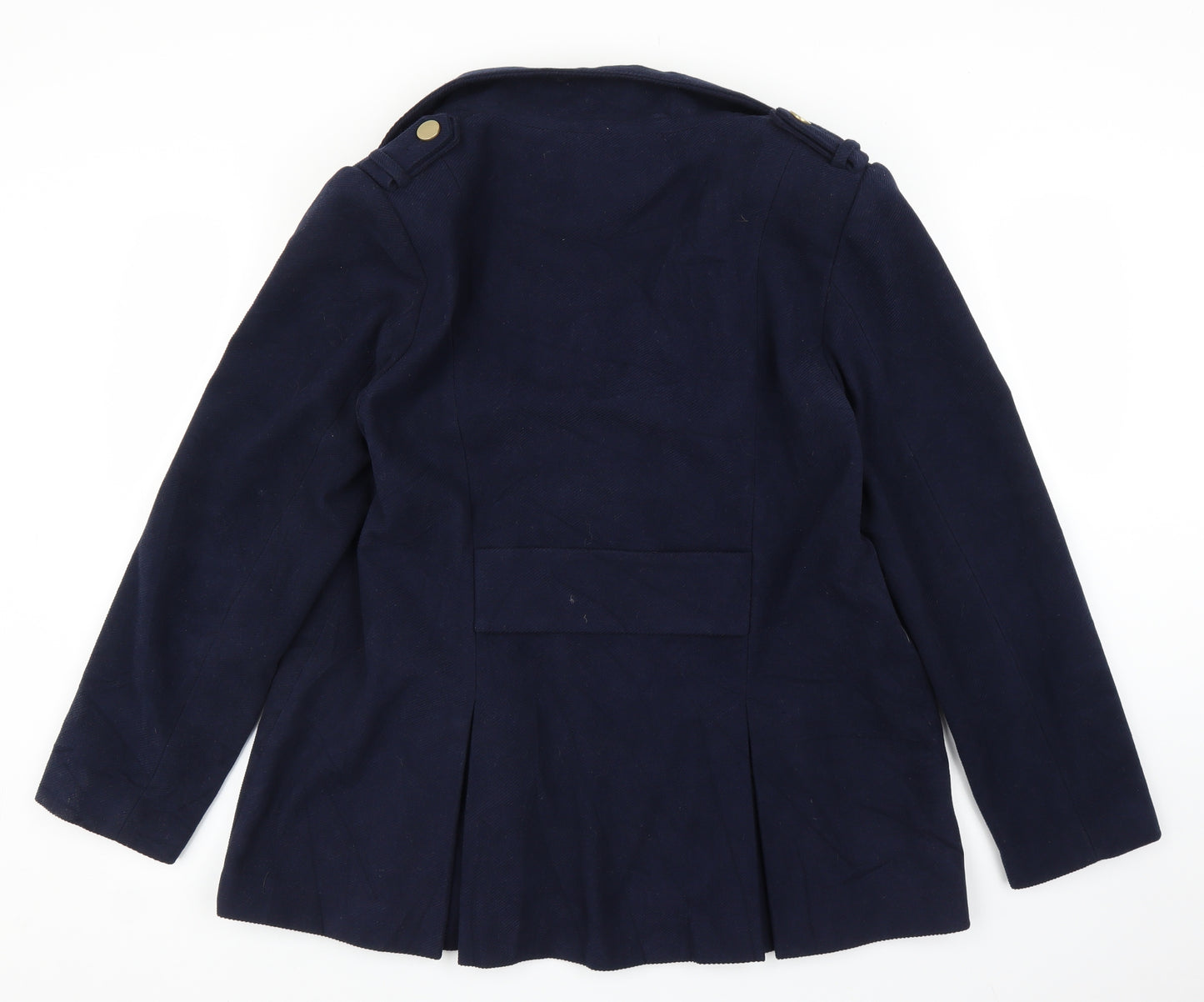 Papaya Womens Blue  Corduroy Overcoat Coat Size 16