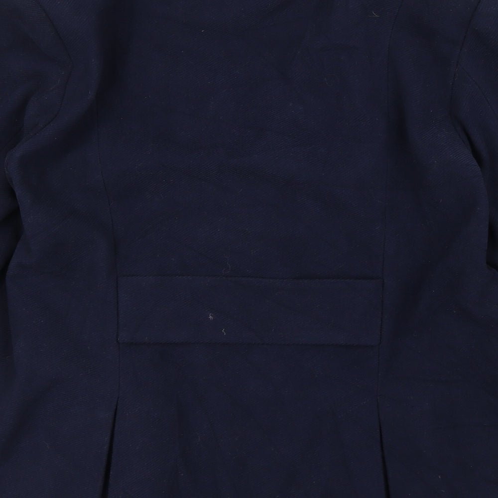 Papaya Womens Blue  Corduroy Overcoat Coat Size 16