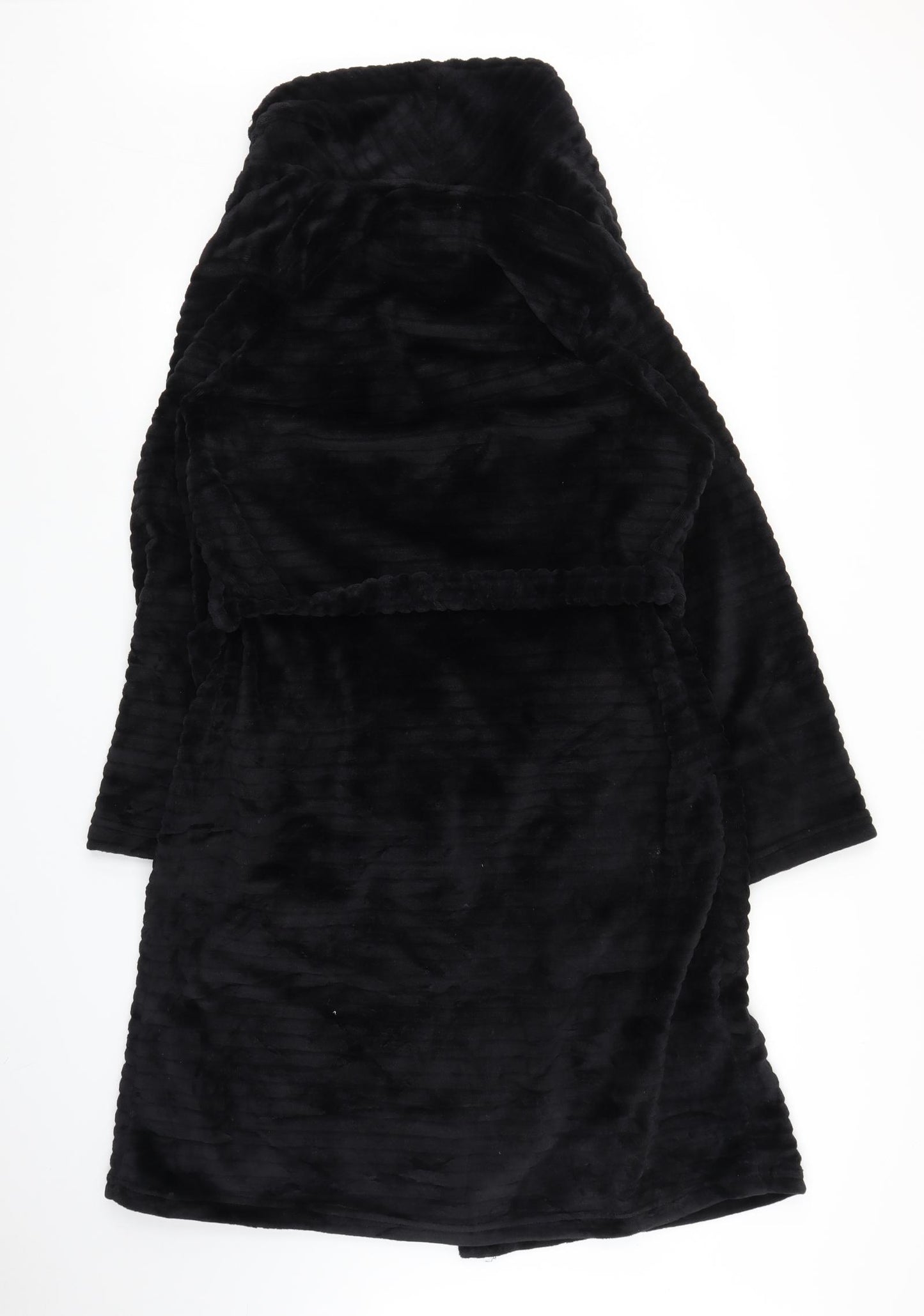 NEXT Womens Black Solid  Chemise Robe Size M
