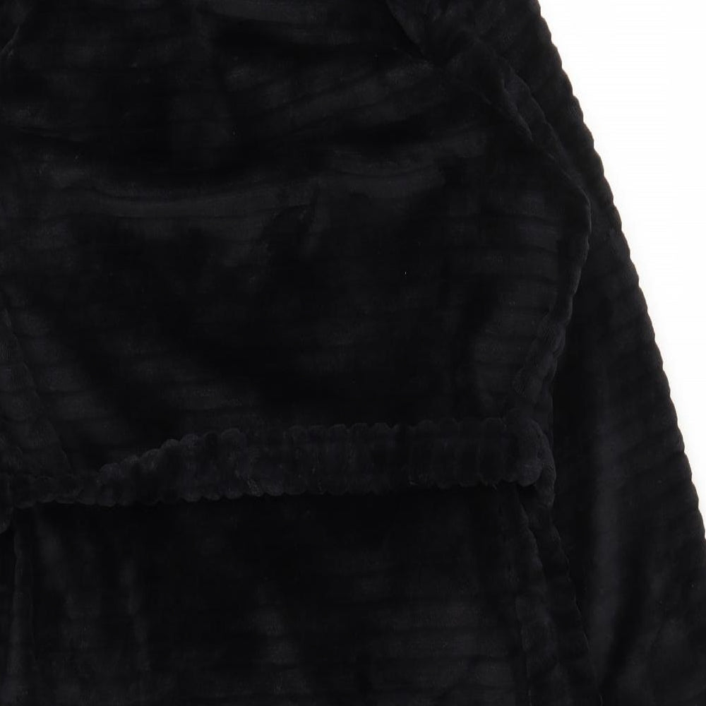 NEXT Womens Black Solid  Chemise Robe Size M