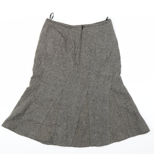 Preworn Womens Brown   Trumpet Skirt Size S
